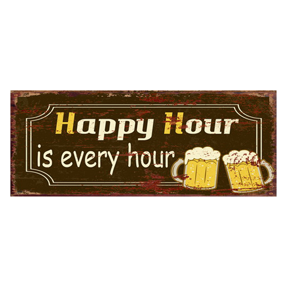 Text Board Brown, Yellow, White 50x1x20 cm
