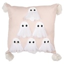 Cushion filled Pink White 40x40x10 cm