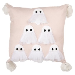 [KG023.185] Cuscino imbottito Rosa Bianco 40x40x10 cm