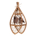 Decorazione Racchette da neve (2) Marrone 55x22x5 cm
