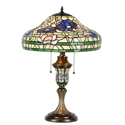 [5LL-1207] Lampe de table Tiffany Ø 46x60 cm E27/max 2x60W