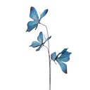 Deko Zweig mit Schmetterlinge Blau Schwarz 10x10x65 cm