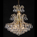 Chandelier Gold Ø 50x60/180 cm E14/max 7x40W