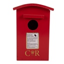 Vogelhaus Rot Weiß 14x12x21 cm