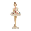 Decorativa Ballerina Bianco Beige Ø 10x24 cm