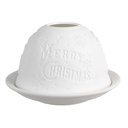 Tealight Holder White Ø 12x8 cm