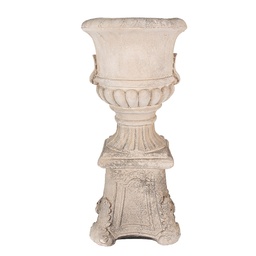 [5MG0036] Pot de fleurs d'intérieur Beige 33x33x69 cm