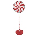 Decorazione Lecca lecca Rosso Bianco 40x30x120 cm