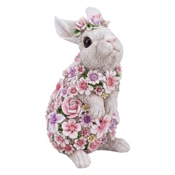 [6PR4881] Decorazione coniglio Rosa, Beige 16x13x25 cm