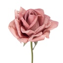 Kunstblumen Rosen Rosa Grün 10x10x35 cm
