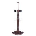 Pied de lampe Lampe de table Tiffany Marron Ø 23x62 cm E27/max 2x60W