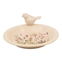 Bird feeder Beige Pink Ø 26x10 cm
