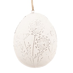 [6Y5567] Décoration pendentif uf Blanc 10x2x8 cm