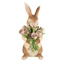 Décoration Lapin Marron Beige 19x23x39 cm