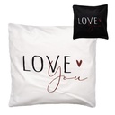 Housse de coussin Blanc Noir 45x45 cm