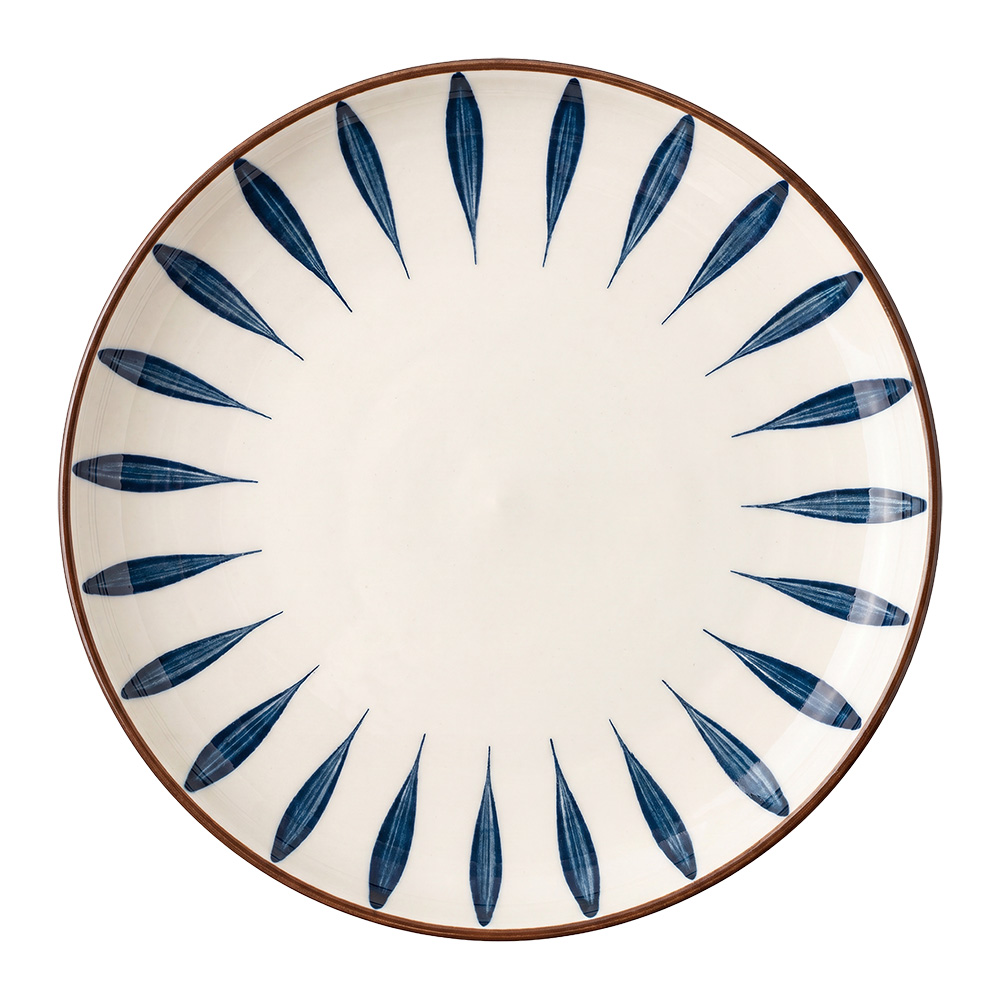 Assiette pour le Petit Déjeuner Blanc Bleu Ø 20x2 cm