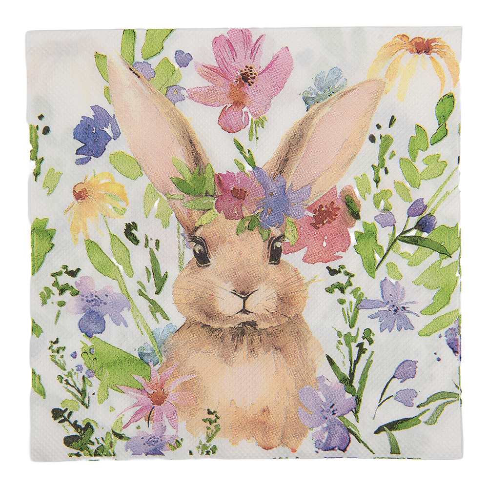 Papierservietten Weiß Braun 33x33 cm (20)