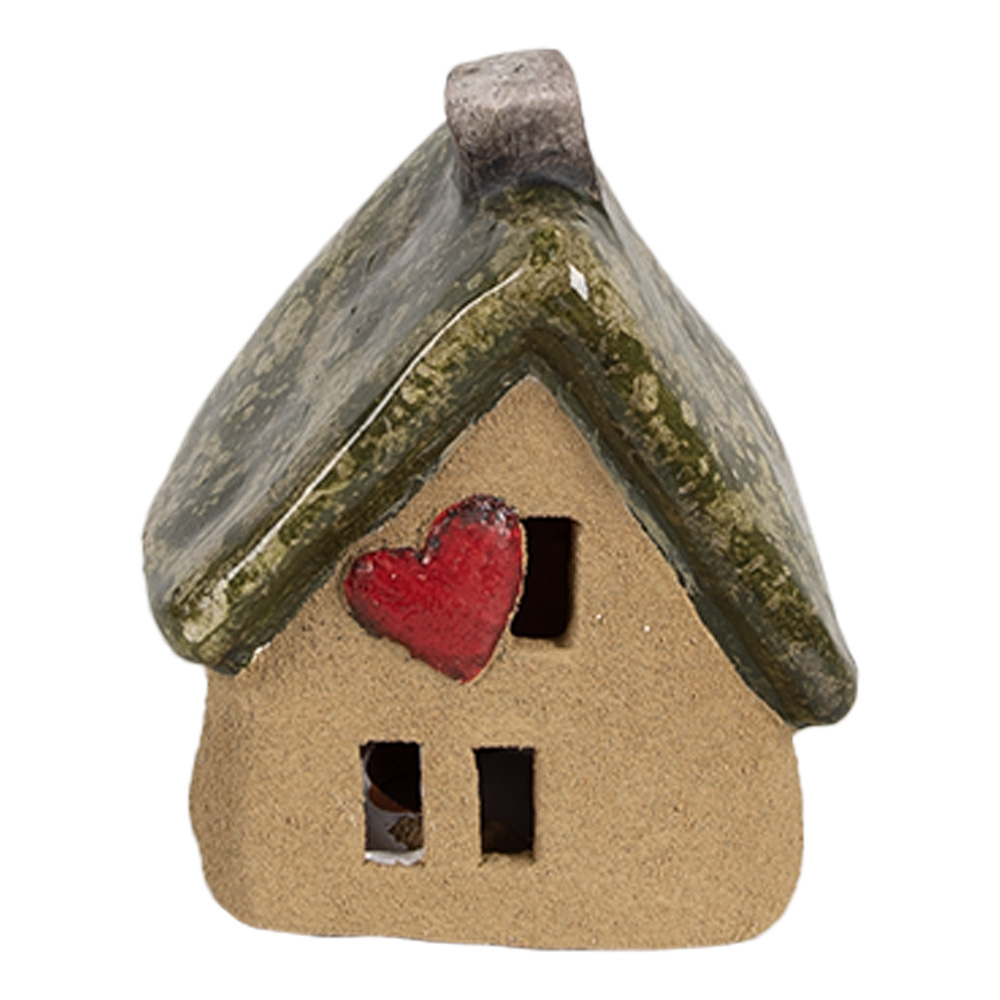Decoratie huisje 7x6x9 cm