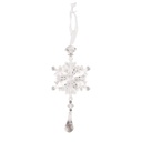 Decorazione pendente Fiocco di neve Trasparente 7x2x15 cm