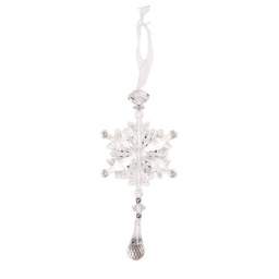 [66648] Decoration pendant Snowflake Transparent 7x2x15 cm