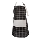 Kitchen Apron Black Beige 69x68 cm