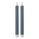 Candela con LED set 2 Blu Ø 2x25 cm / 2xAAA