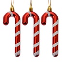 Decoration pendant Candy cane (Set of 3)  Red White 4x1x13 cm