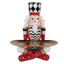 Deko Nussknacker mit Schale Rot Goldfarbig 26x21x32 cm