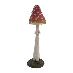 [6PR6493] Décoration Champignon Rouge Blanc Ø 4x13 cm