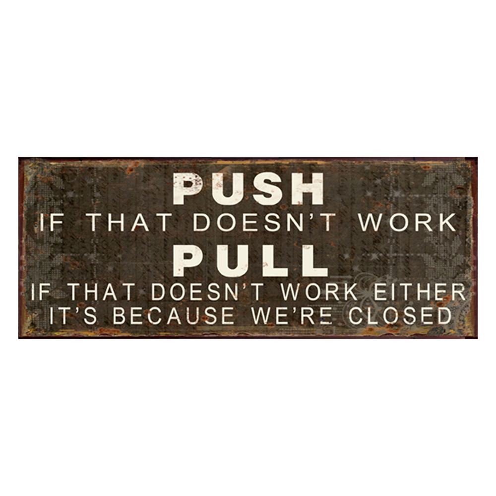Text Board Brown, White 50x1x20 cm