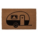 Doormat Inside Brown Black 75x45x1 cm