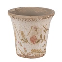 Blumentopf für Innen Beige Rosa Ø 9x8 cm