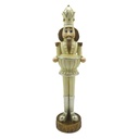 Statue Natalizie Schiaccianoci Beige Marrone 9x7x30 cm