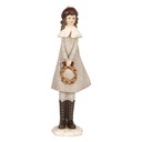 Decoration Child Grey Brown 10x8x30 cm