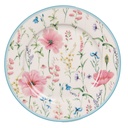 Geschirr Frühstücksteller Weiß, Rosa Ø 19x2 cm