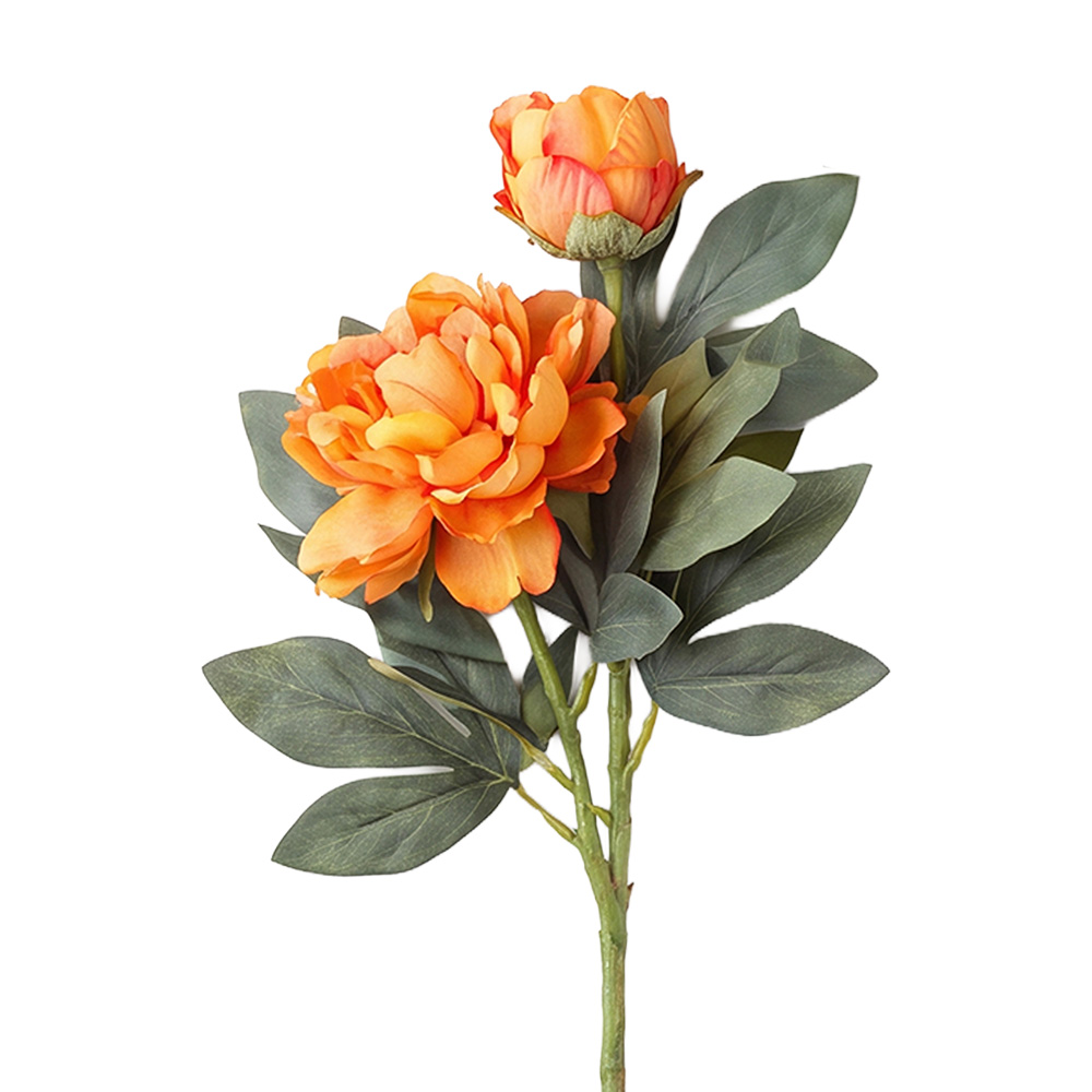 Decoratie tak met bloemen 73 cm