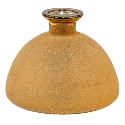 [6GL3576] Decorative Vase Gold Ø 17x14 cm