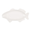 Suppenschüssel Fisch Weiß 30x15x3 cm
