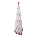 Torchon Blanc Rouge 50x70 cm