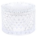 Bonbonniere with lid Transparent Ø 11x8 cm