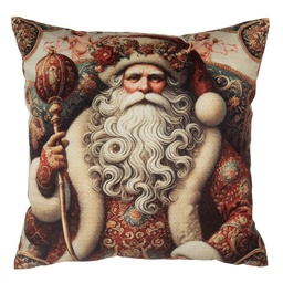 [NCH21V] Coussin rempli Beige Rouge 45x45x4 cm