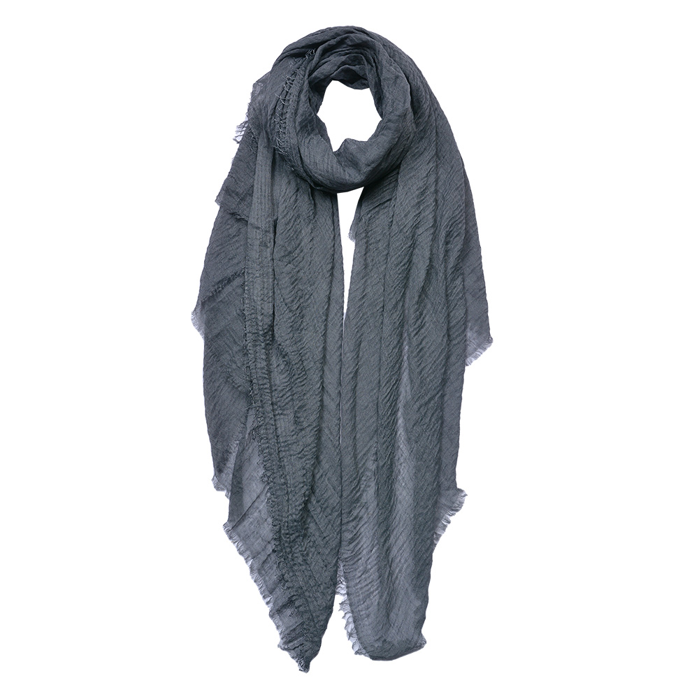 Foulard femme impirmée Gris 90x180 cm