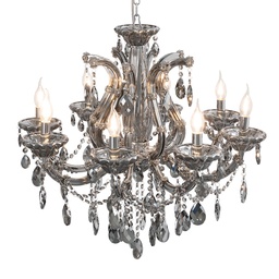 [5LL-CR116] Lampadario Argento Ø 70x60/185 cm E14/max 8x40W