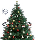 Decoration Christmastree train Green Red Ø 88x15 cm