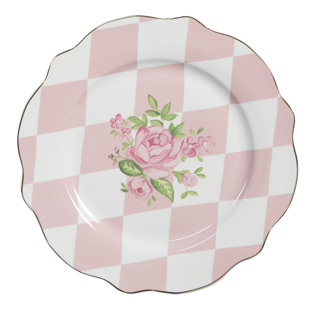 Piatto da Colazione Rosa Ø 20x2 cm
