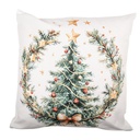 Cushion filled Beige Green 45x45x4 cm