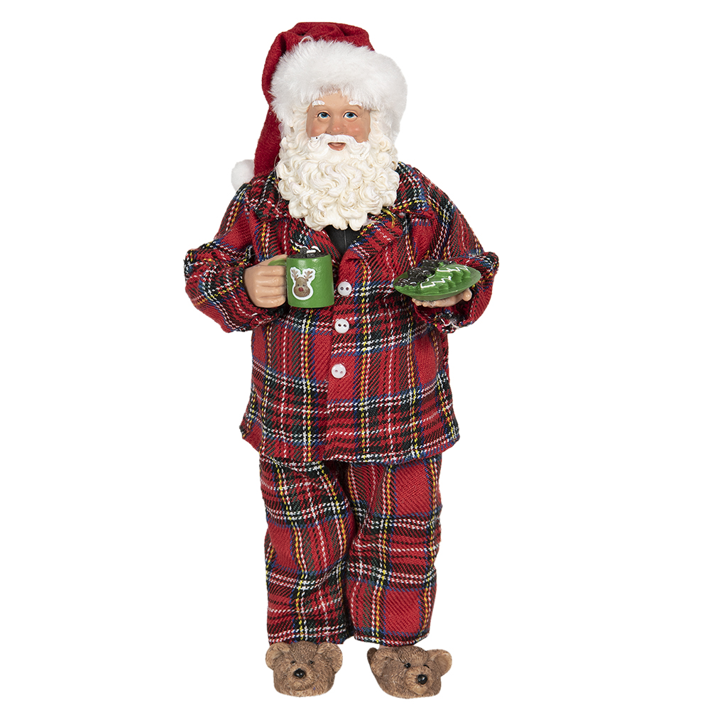 Decoratie kerstman 14x10x28 cm