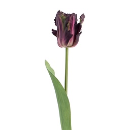 [5PL0385A] Decorative Artificial Branch with flowers Purple Green 61 cm