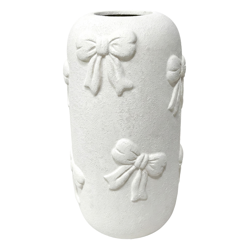 Vaso Decorativo Bianco Ø 16x30 cm