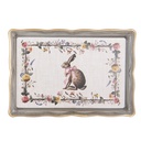 Dekoratives Tablett Beige Braun 31x22x2 cm